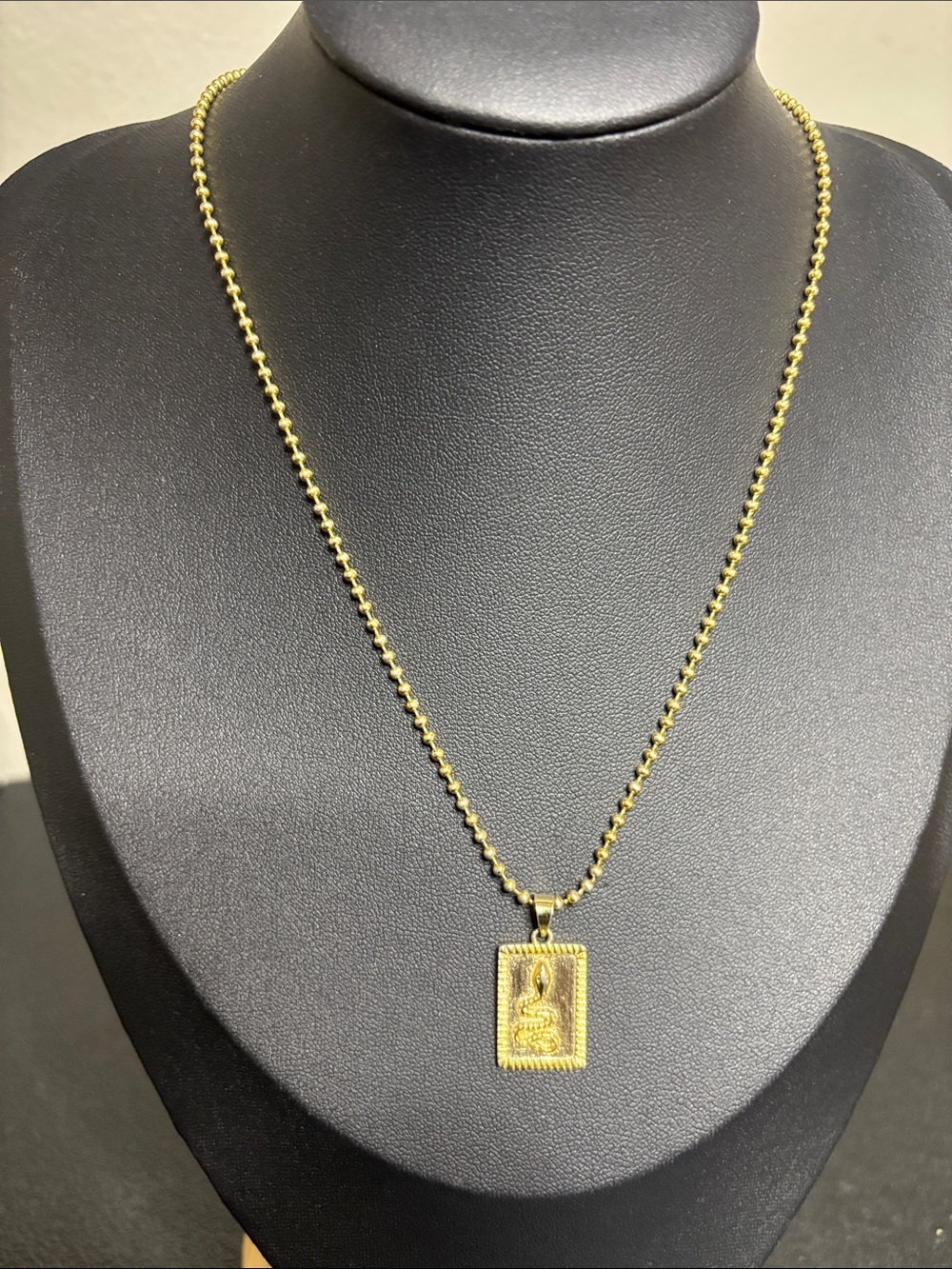 Every Gold-tone Cobra Snake Pendant Necklace - Elegant Women's Jewelry